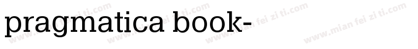 pragmatica book字体转换